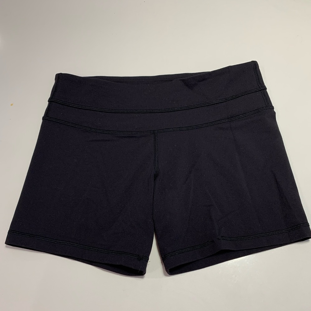 Black lululemon bike shorts
